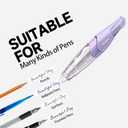 Refillable Retractable White Correction Tape, Pen Shaped White Smooth Pull Out Japanese Aesthetic Cute Correction Tape for Office Supplies, 4 PCS (ZH-87)