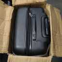 Rockland Melbourne Hardside Expandable Luggage with Spinner Wheels, Black, 3-Piece Set (20/24/28)