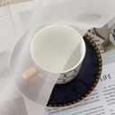 Chyhomenyc Ivory Sheer Curtains 96 Inch Length 2 Panels Set, Elegant Light Filtering Voile Window Treatment Drapes for Living Room Bedroom, 42W x 96L Inches, Set of 2, Ivory