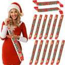 Blosssound 12 Pcs Christmas Gingerbread House Contest Sashes Christmas Party Trophy Award Xmas Funny Costume Contest Prize Party Game Favors Dress up Costume for Teens Adults Holiday Supplies