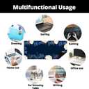 2 x Flowers Plants Mouse Pads for Desk,Premium Textured Large Mouse Pad for Women with Non-Slip Rubber Base, Pink Gold Design Mouse Mat with Stitched Edge Desktop Protection Mat for Computers Laptop