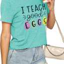 2026 Happy Easter Shirts for Women Funny Bunny Carrots Graphic Shirt Easter Tee Tops