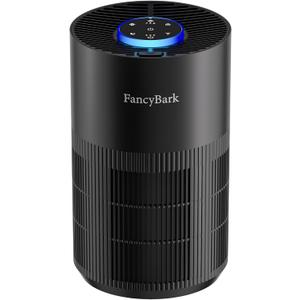 Air Purifiers for Home Bedroom Up to 1250 Ft, H14 True HEPA Room Air Purifiers for Bedroom With Sleep Mode Light Mode & Aroma Function Air Cleaner Smoke Odor Dust Pollen Pet Dander (Black)