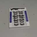 Magnetic Eyelashes Kit, 7 Pairs Reusable 3D Natural Look Magnetic Lashes with Eyeliner & Tweezers, No Glue Needed, Easy to Apply, Lightweight & Waterproof False Eyelashes (7 Pairs)