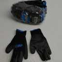 Gorilla Grip Work Gloves, Never Slip Maximum Grip All-Purpose, Gloves for Men, Superior in Wet, Dry, Oily Conditions, Polymer Palm, Large Size, 15 Pairs, Black/Blue | 25042-25