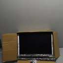 TV Tray Table for Couch - Adjustable Height & 360Swivel Panel Design Larger Metal and Wooden Base to Prevent Slipping Sofa Armrest Tray Table for Eating Laptop Couch Bed Dinner or Small Space (Standard 1 Pack, Black)