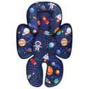 SWESEN Baby Car Seat Head & Body Support, Infant Carseat Insert, Soft Baby Car Seat Insert Cushion for Strollers, Bouncers, Swing, Space Planet