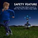 Rocket Launcher for Kids -200 Feet of Flight Altitude, Auto Electric Rocket Toys with Safe Parachute, Outdoor Summer Yard Toys Easter Birthday Gifts for Boys & Girls Age 6 7 9 10 12 8-13 Years Old