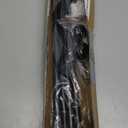 Curtain Rods for windows 32-62 inch, 5/8 inch Decorative Matte Black Splicing Heavy Duty Metal Curtain Rod set with Brackets