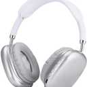 Wireless Bluetooth Headphones Active Noise Cancelling Over-Ear Headphones with Microphones, 42 Hours Playtime, HiFi Audio Adjustable Headphones. (Silver)