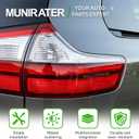 munirater 1-Pack Rear Right Tail Light Assembly Replacement for Sienna Base/L/LE/XLE/Limited 2015-2020 Passenger Side Outer Brake Lamp