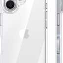 TORRAS Crystal Clear for iPhone 16 Case, [Anti-Yellowing][Military-Grade Protection], Slim Transparent Anti-Scratch Back, Soft Bumper, Non-Slip Protective Phone Cover, Clear 6.1"