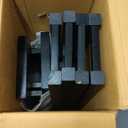 Amazon Basics Solid Wood Saddle-Seat Kitchen Counter Barstool with Footrest, Easy Assembly - 29-Inch Height - Black - Set of 2