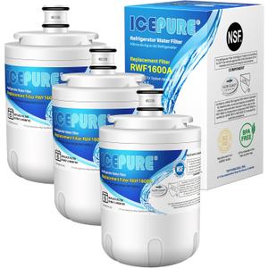 ICEPURE UKF7003 Refrigerator Water Filter Replacemnt for UKF7003AXX, UKF7001, Everydrop EDR7D1, FILTER 7, WF288, WSM-1,JCD2389GES, RWF1600A 3PACK