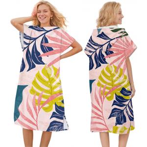 Quick Dry Surf Poncho Changing Towel Robe Hoodie for Men Women,Swimming Beach Surfing Diving Home Hot Springs BathingAdult-M