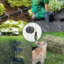 FEED GARDEN 6 Inch 100 Pcs Galvanized Landscape Staples 100 Pcs Gaskets Pick Hook Garden Stakes 11 Gauge Anti-Rust Landscaping Fabric SOD Pins U Shaped Yard Turf Stakes for Weed Barrier Fabric