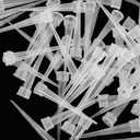 Milisten Floral Stem Water Tubes 50 Pcs Clear Plastic Flower Vials with Pointed Tips for Fresh and Artificial Flowers Arrangements Craft Supplies