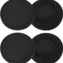 uxcell 4 Pack Stool Covers Round, 16-18 Inch Bar Stool Covers Washable Dustproof Slipcover Seat Cushion with Elastic for Bar Kitchen Living Room Decor, Black