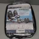 FH Group Car Seat Covers All-Purpose Built-in Seatbelt Front Set - Universal Fit for Cars, Trucks & SUVs (Gray/Black) FB351102