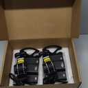 Rotating Integrated Cargo Bed-Mounted Retractable Ratchet Straps Compatible with Ford F150 F250 F350 F450 Accessories 20152026 Tie Down Straps with Swivel Ratchet Boxlink Anchors (Dark Black)