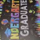 Maitys Graduation Kindergarten Yard Sign 2025 Graduation Outdoor Decoration Kindergarten Graduation Lawn Signs Graduation Lawn Stake Supplies(Black)