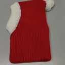 NACOCO Christmas Dog Hat Crocheted Snood Funny Pet Cap with Pompon Red Green Warm Winter Dog Hat Knit Snood Headwear for Pets & Women & Men (Red, S) (Small (Pack of 1))