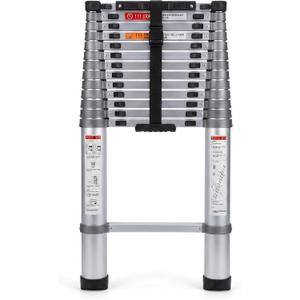 Telescoping Ladder 16.4 FT, Aluminum Lightweight Extension Ladder,330lbs Capacity