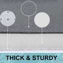 Smiry Memory Foam Toilet Rugs U-Shaped 24x20, Extra Soft Absorbent Non-Slip Contour Bathroom Rugs, Machine Washable Bath Mats for Toilet, Dark Grey