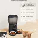 Automatic Cat Feeders for 2Cats, 6L/ 25cup Automatic Cat Food Dispenser with 2 Stainless Pet Bowls, 10s Meal Call Timer Setting 20 Portions 6Meals Per Day, Timed Pet Feeder for Cats Dog Indoor Dry Food