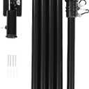 1set Stainless Steel Flag Pole Outdoor Garden Flag Rod Rings and Weather-Resistant Design for House Roof and Garden Display, Missing 1 Detail