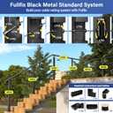Fulifix 160FT 1/8" Black Stainless Steel Cable, 7x7 Strands Wire Rope, 1950 lb Breaking Strength, Aircraft Cable with Cutter for Indoor/Outdoor Coastal Stair Fence & Balustrades