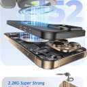 MAGIC JOHN Magnetic Neck Mount for Phones/Action Camera, Neck Cell Phone Holder POV/Vlog Selfie Mount Chest Stand Strap Video Recording for iPhone Samsung Phones AKASO/Go Pro/Insta360X5/DJI360 Camera (Green)