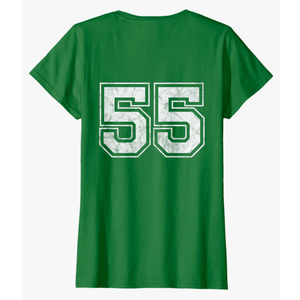 Number 55 on The Back T-Shirt Ladies Large