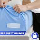 Bed Lock Sheet Holders Fit All Sheet Size, New Upgrade Sheet Straps Keep Sheets Firm & Tight, Bed Fitted Sheet Holder for Corners, Sheet Clips, Mattress Sheet Holder Strap, Sheet Secure Lock Fasteners