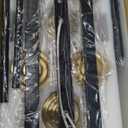 XvmBvm 6-Light Kitchen Island Lighting, Dining Room Lights Modern Farmhouse Chandelier with Clear Glass Shade, Modern Rustic Black and Gold Metal Chandelier, Kitchen Pendant Light Fixtures Over Table