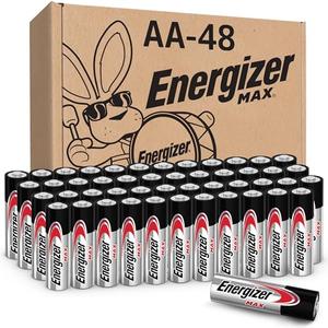 Energizer MAX AA Batteries (48 Pack), Double A Alkaline Batteries