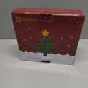 Christmas Tree Topper Lighted Star with Built-in 10 Replaceable Bulbs, 9.5 Clear Five-Pointed Star Tree Topper Plug in for Indoor Office Xmas New Year Holiday Tree Decoration, Warm White