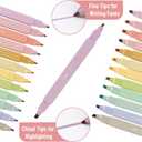 Mr. Pen- Dual Tip Aesthetic Highlighters, 12Pack, Chisel & Fine Tips, Pastel Colors, Cute Assorted Colors, Cute High lighters for School, Highlighter Set