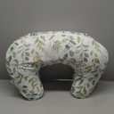 Boppy Nursing Pillow - Ergonomic Bottle & Breastfeeding Pillow with High, Firm, Large Area, Water-Repellent Cushion with Washable Cover; Baby Safety Alliance Verified - Sage Green Leaf