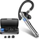 Boytond Bluetooth Earpiece V6.1,Wireless Handsfree Headset with Mic Silver