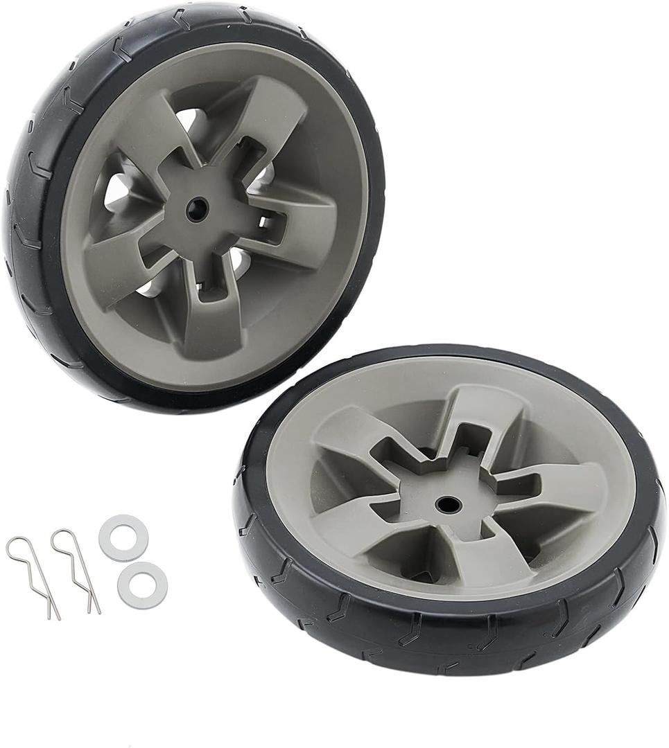 67445 Grill Wheels Replacement Parts for Weber Wheels Genesis II and Genesis II LX 200 300 400 600 Series GS4 Grill(Model Years 2017 and Newer) Weber II E-310 8 Inch Plastic Black BBQ Wheel Kit 2Pcs