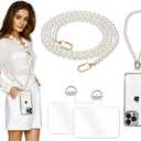 2Pcs Phone Crossbody Lanyard and Wrist Strap, Universal Cell Phone Lanyard Strap with 2Tether Tab