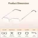 TruVision Readers 3 Pk - Metal Frames OTC Reading Glasses - Silver 1.00