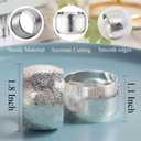 Set of 100 Napkin Rings Metal Silver Circular Napkin Ring, Napkin Rings Bulk Dinner Banquet Serviette Decor, Dining Table Setting for Thanksgiving Christmas Halloween Holiday Wedding Party