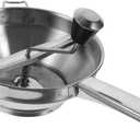 Potato Ricer Stainless Steel Potato Masher Mashed Potato Making Tool Manual Masher Food Mill for Commercial And Home(Silver)