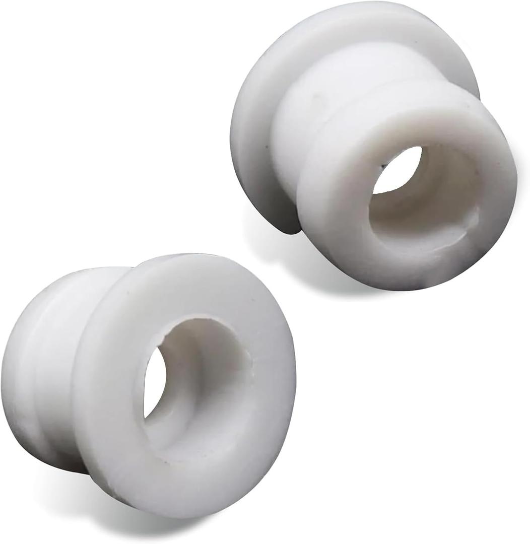 2 PCS Shifter Cable Bushing Kit, 15mm Rubber Grommet Plug, OEM #DG9Z-7K340-A, Transparent Transmission Bushing Repair Kit, Compatible with Ford Focus MK, Lincoln (White)