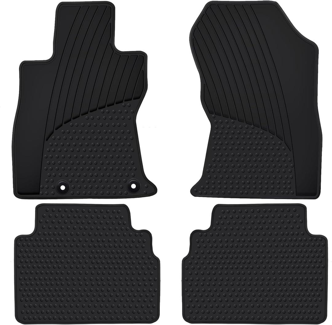 Ucaskin Car Floor Mats Custom Fit for Subaru Forester 2019 2020 2021 2022 2023 2024 Odorless Washable Rubber Heavy Duty All Weather Protection Car Floor Liner-Black