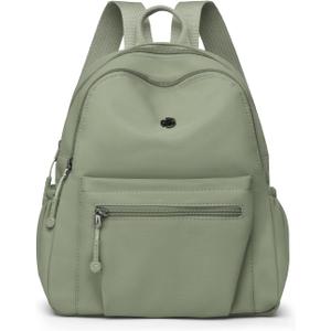 Mini Nylon Women Backpacks,11L Small Ladies backpacks Casual Lightweight Women Shopping Travel Daypack (Z-Green)