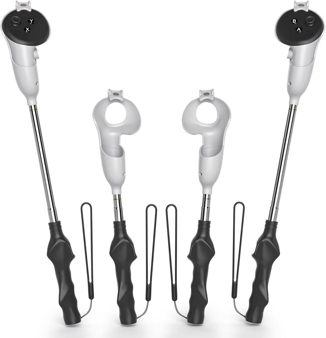 Extensible Long Arms for Gorilla Tag VR Accessories for Meta Quest 3S Controller Arm Extender Sticks for Quest 3 Handle Attachments (Quest 3/3S)