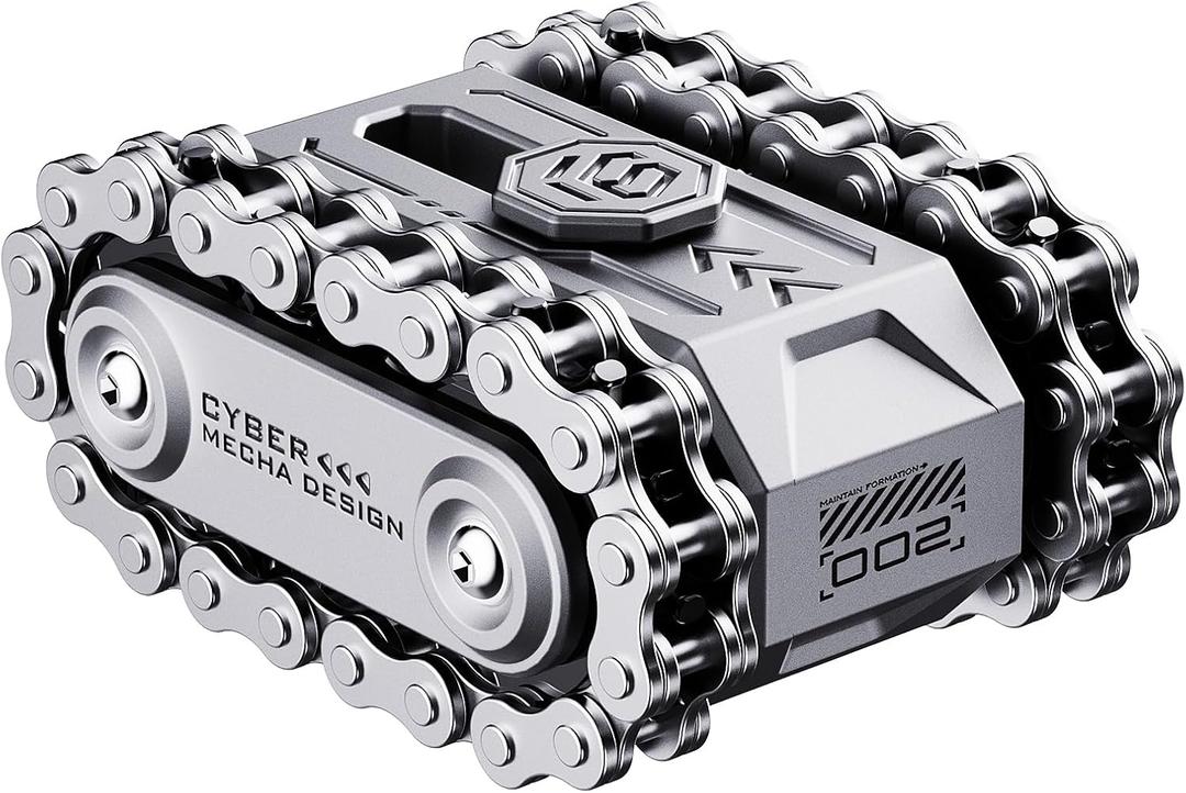 4 in 1 Fidget Slider Roller Chain Spinner Combo, Metal Chain Fidget Toy with Tactile Feedback & Clicking Sounds, Stress Relief Sensory Toy for Adults, Focus Tool for Work Study Waiting